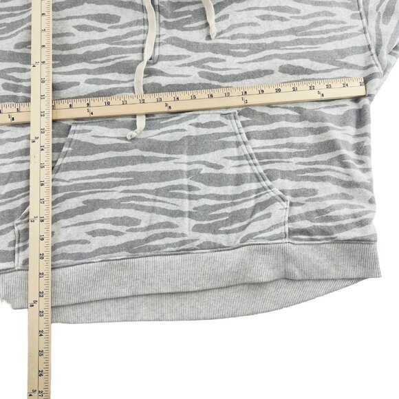 American Eagle Women's size Medium Sweatshirt Hoodie Zebra Gray Ahhh-mazingly so - Picture 4 of 5